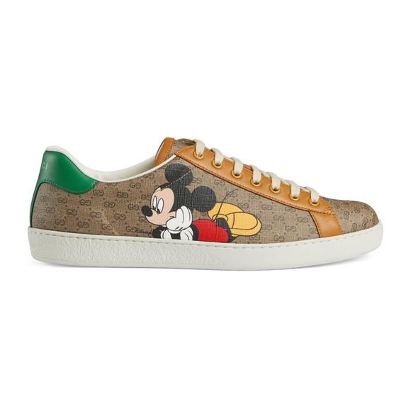 GUCCI Ace GG Supreme Canvas Sneakers With Mickey Mouse unisex - Picture 3 of 10